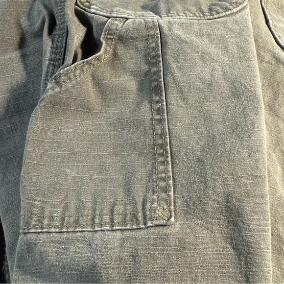 Wrangler x Riggs Workwear Ripstop Carpenter Pants Size 36 x 33 Green Cotton Work - Picture 6 of 12